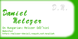 daniel melczer business card
